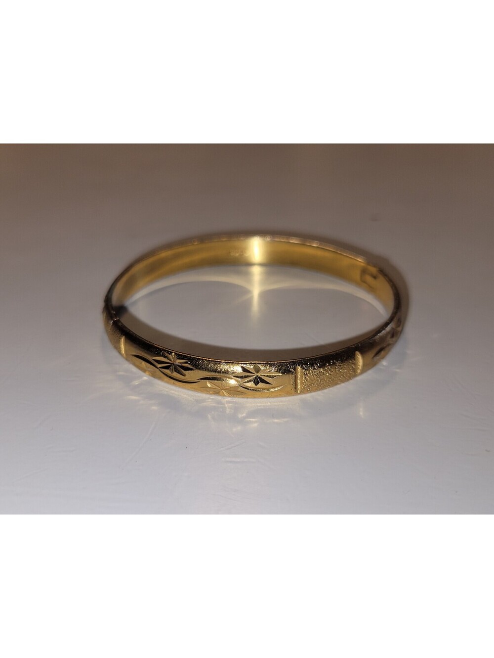 Vintage 18K Gold Plated Bracelet W/Stars